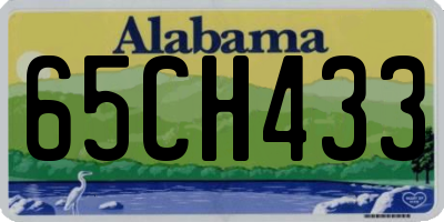 AL license plate 65CH433