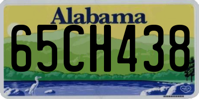 AL license plate 65CH438