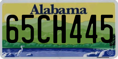 AL license plate 65CH445