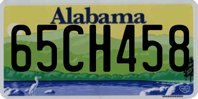 AL license plate 65CH458