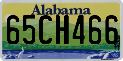 AL license plate 65CH466