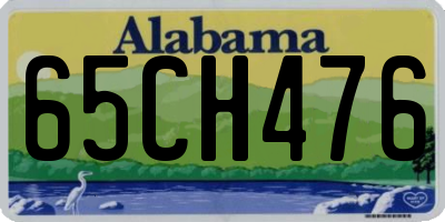AL license plate 65CH476