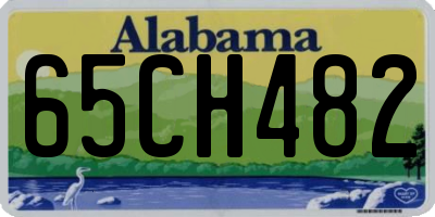 AL license plate 65CH482