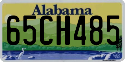 AL license plate 65CH485