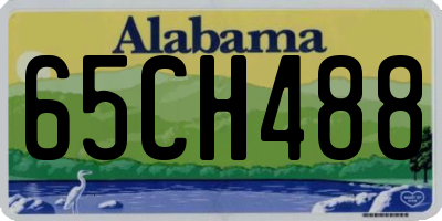 AL license plate 65CH488