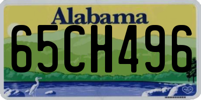AL license plate 65CH496