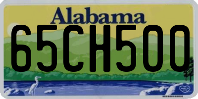 AL license plate 65CH500