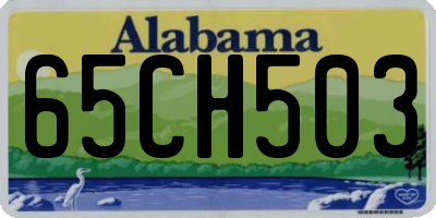 AL license plate 65CH503