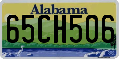 AL license plate 65CH506