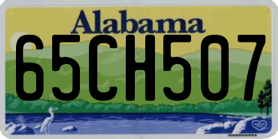 AL license plate 65CH507