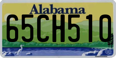 AL license plate 65CH510