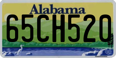 AL license plate 65CH520