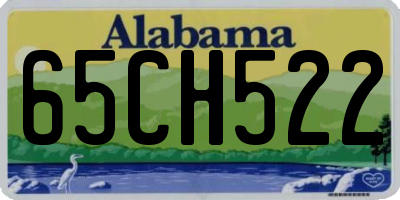 AL license plate 65CH522