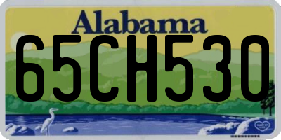 AL license plate 65CH530