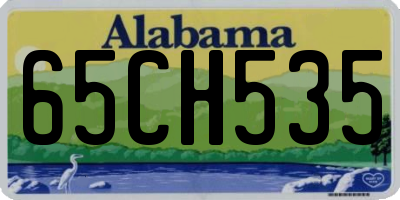 AL license plate 65CH535