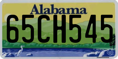 AL license plate 65CH545