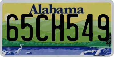 AL license plate 65CH549