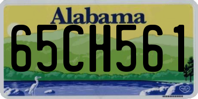 AL license plate 65CH561