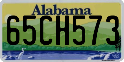 AL license plate 65CH573