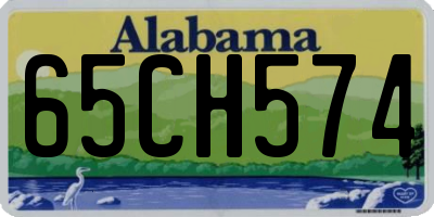 AL license plate 65CH574