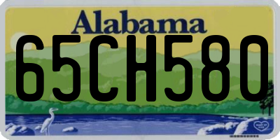 AL license plate 65CH580
