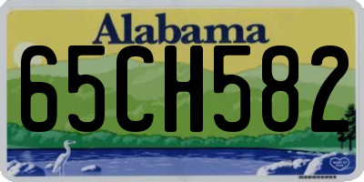 AL license plate 65CH582