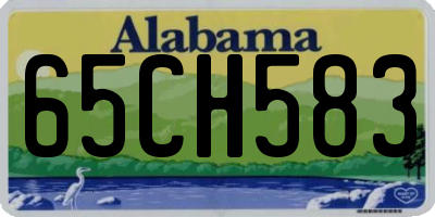 AL license plate 65CH583