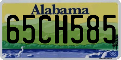 AL license plate 65CH585