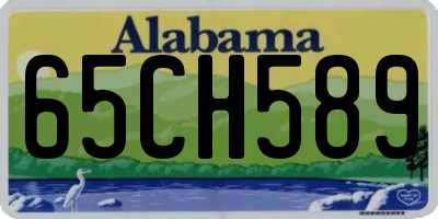 AL license plate 65CH589