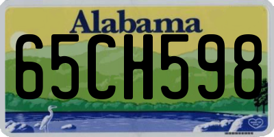 AL license plate 65CH598