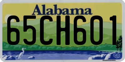 AL license plate 65CH601