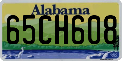 AL license plate 65CH608