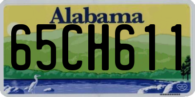 AL license plate 65CH611