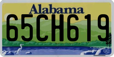 AL license plate 65CH619