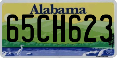 AL license plate 65CH623