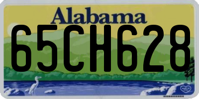 AL license plate 65CH628