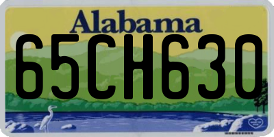 AL license plate 65CH630