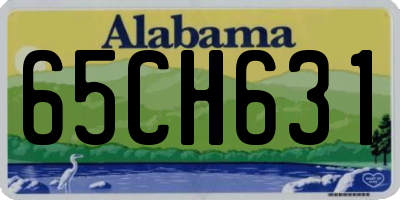 AL license plate 65CH631