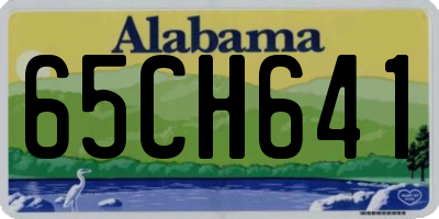 AL license plate 65CH641