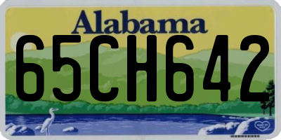 AL license plate 65CH642