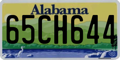 AL license plate 65CH644