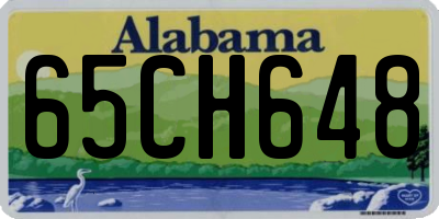 AL license plate 65CH648