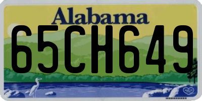 AL license plate 65CH649
