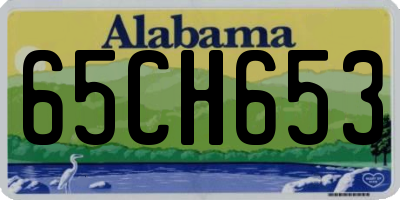 AL license plate 65CH653