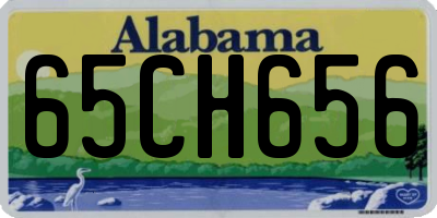 AL license plate 65CH656
