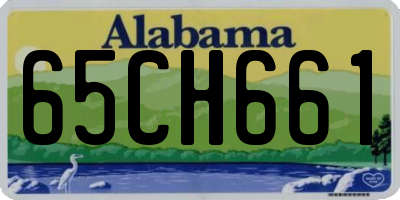 AL license plate 65CH661
