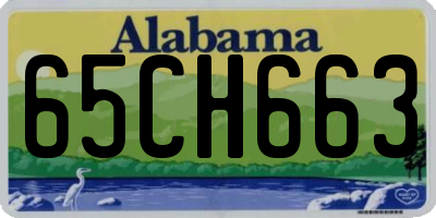 AL license plate 65CH663
