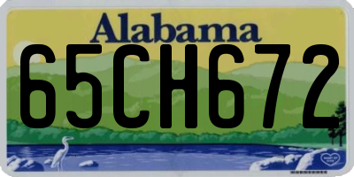 AL license plate 65CH672
