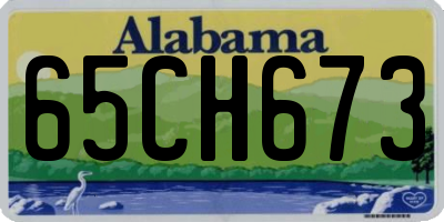 AL license plate 65CH673