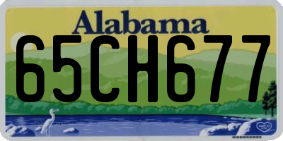AL license plate 65CH677